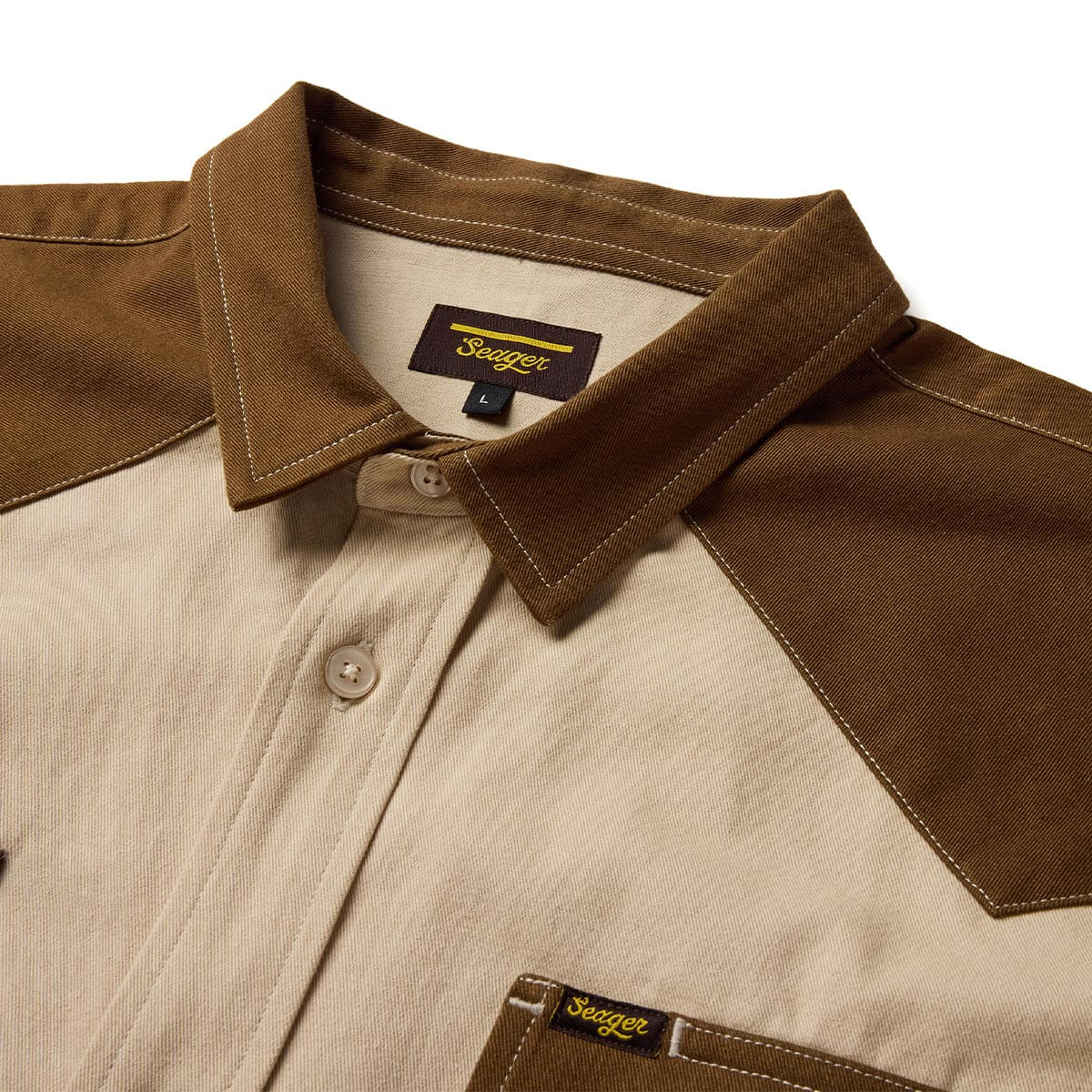 Amarillo S/S Shirt Vintage Tan - Image 4