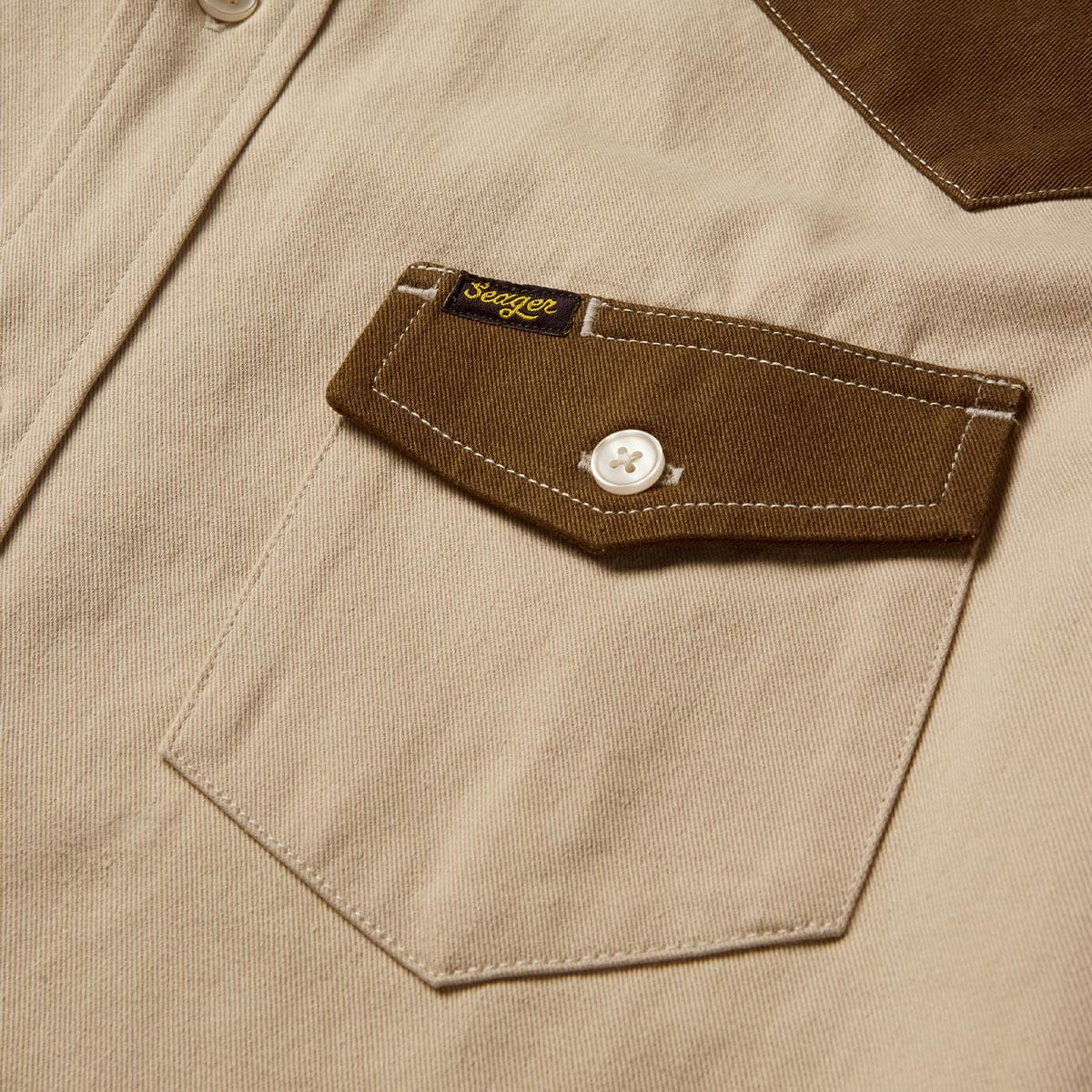 Amarillo S/S Shirt Vintage Tan - Image 6