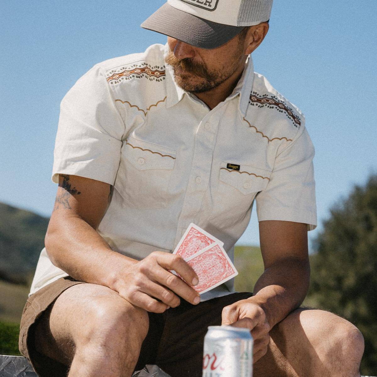 Amarillo S/S Shirt White Wash - Image 2