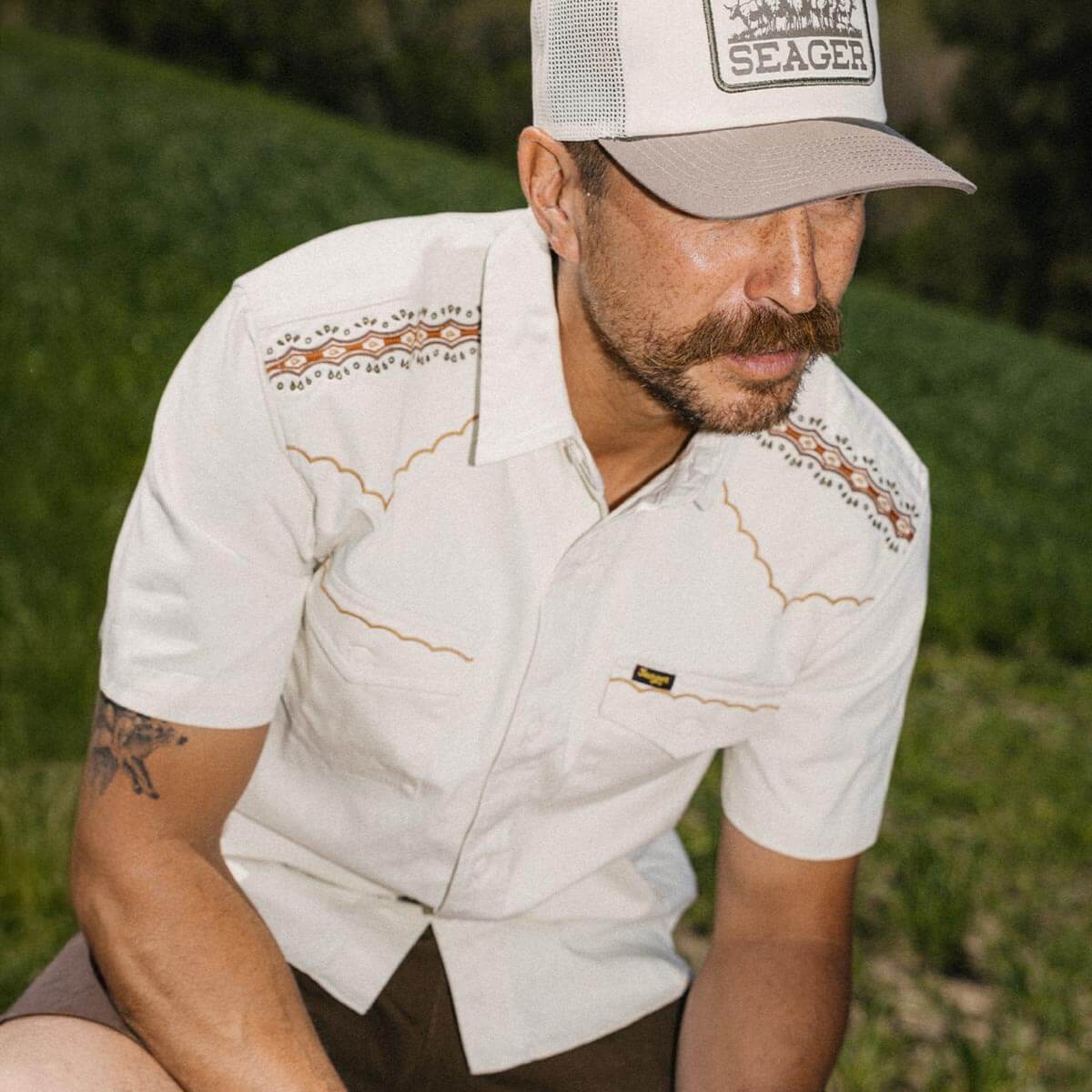 Amarillo S/S Shirt White Wash - Image 7