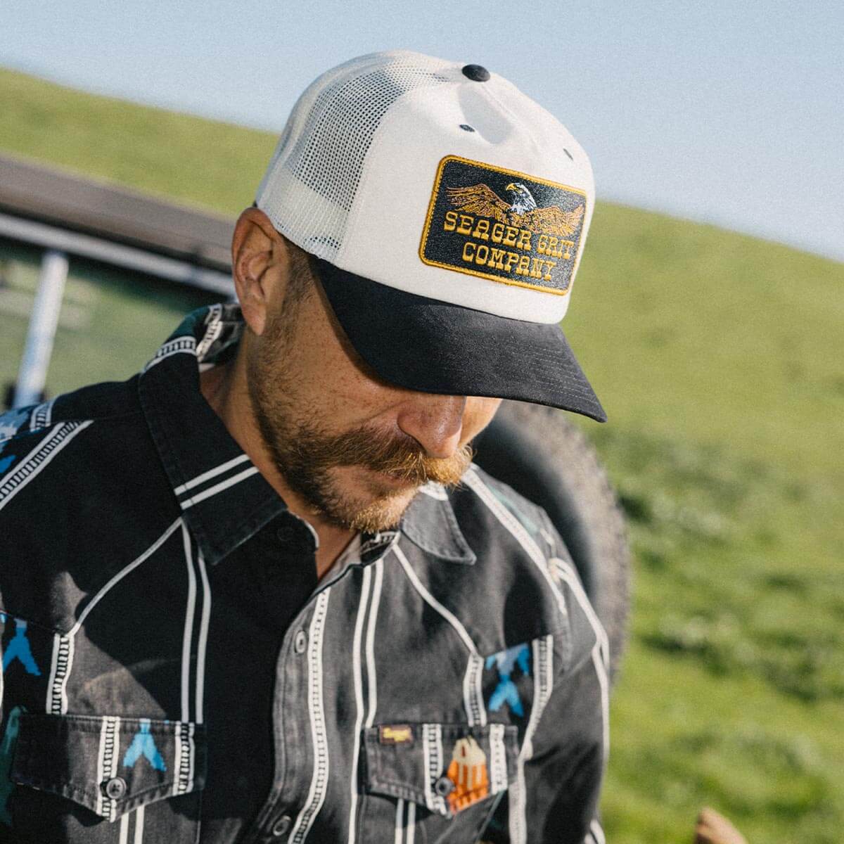 Big Rig Trucker Snapback Cream/Black - Image 3