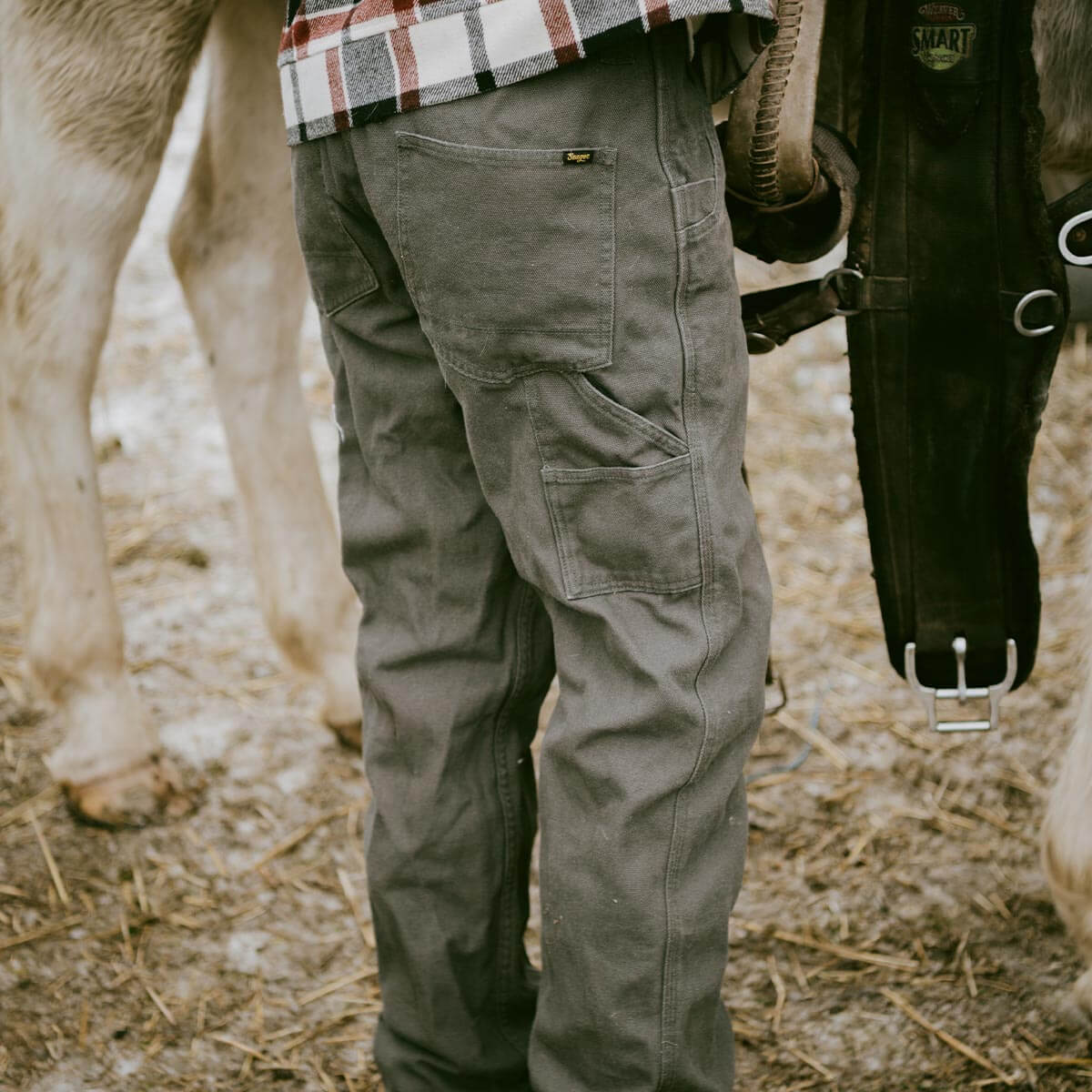 Bison Canvas Pant Darkwood - Image 2