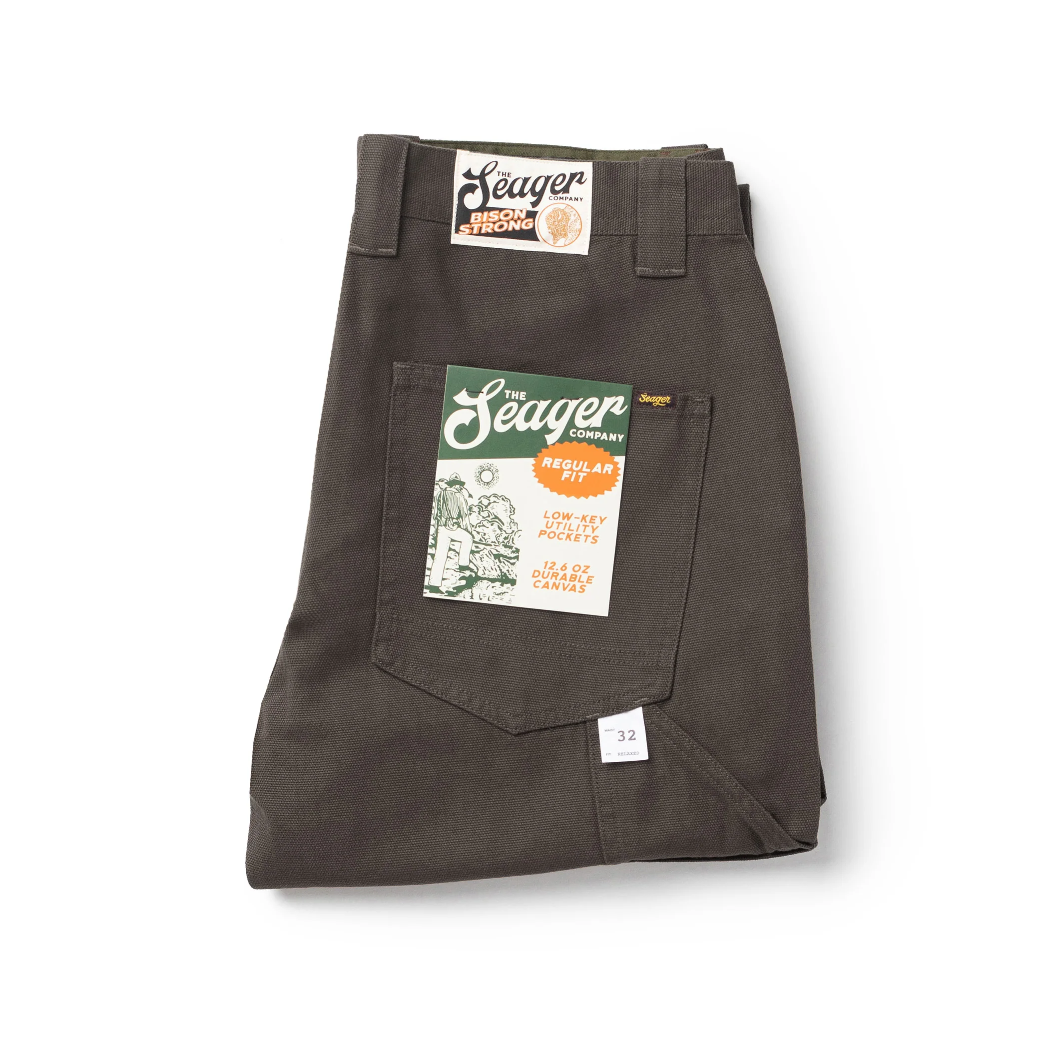 Bison Canvas Pant Darkwood - Image 6
