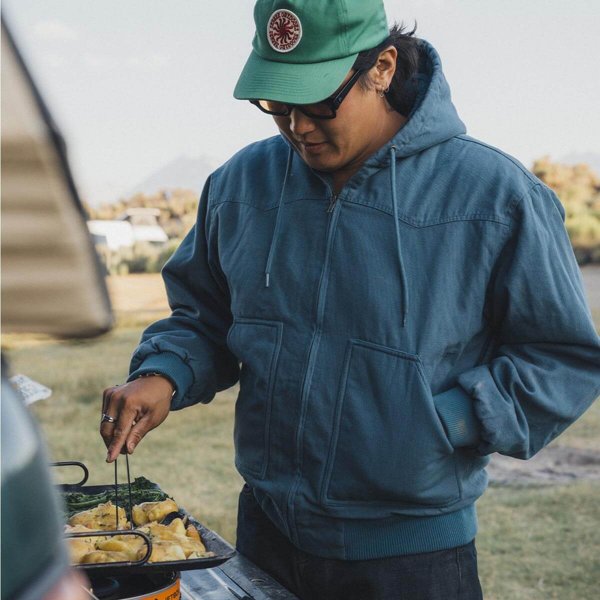 Bison Insulated Jacket Stormy Blue - Image 6