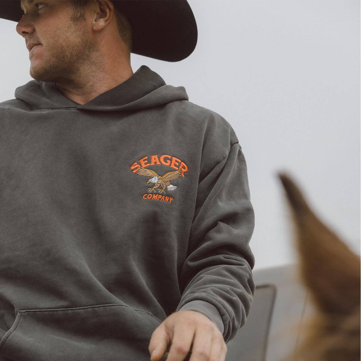 Bradley Premium Hoodie Pigment Black - Image 2