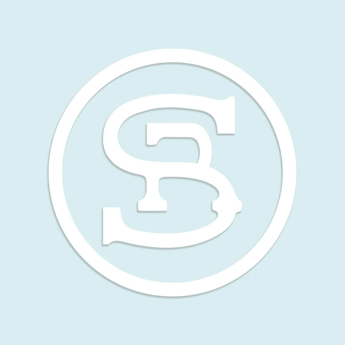 Brand Decal White