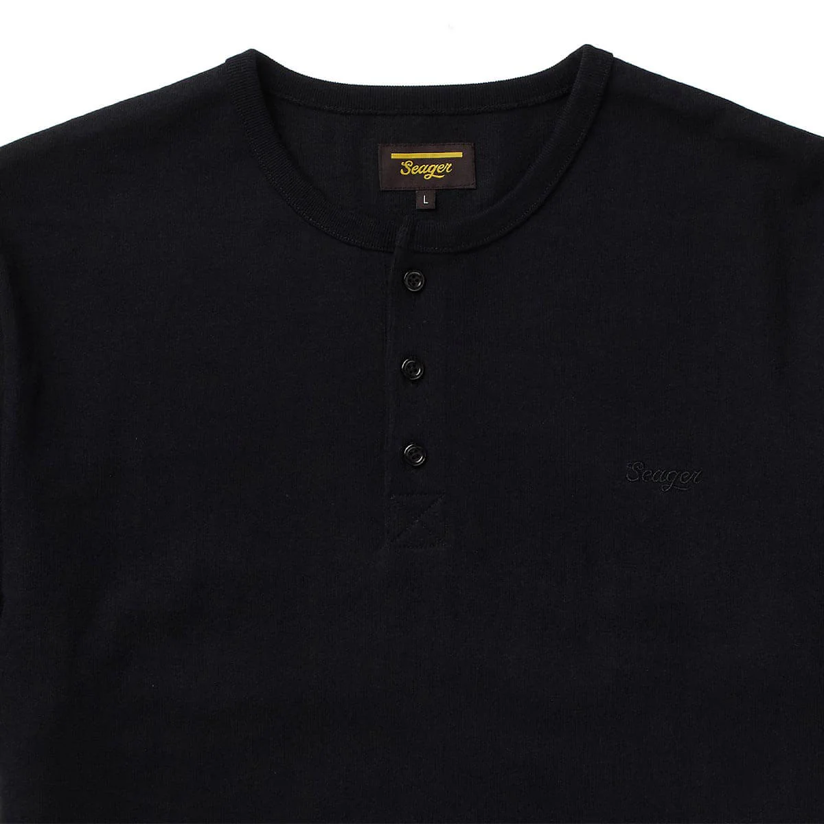 Brand Henley S/S Black - Image 5