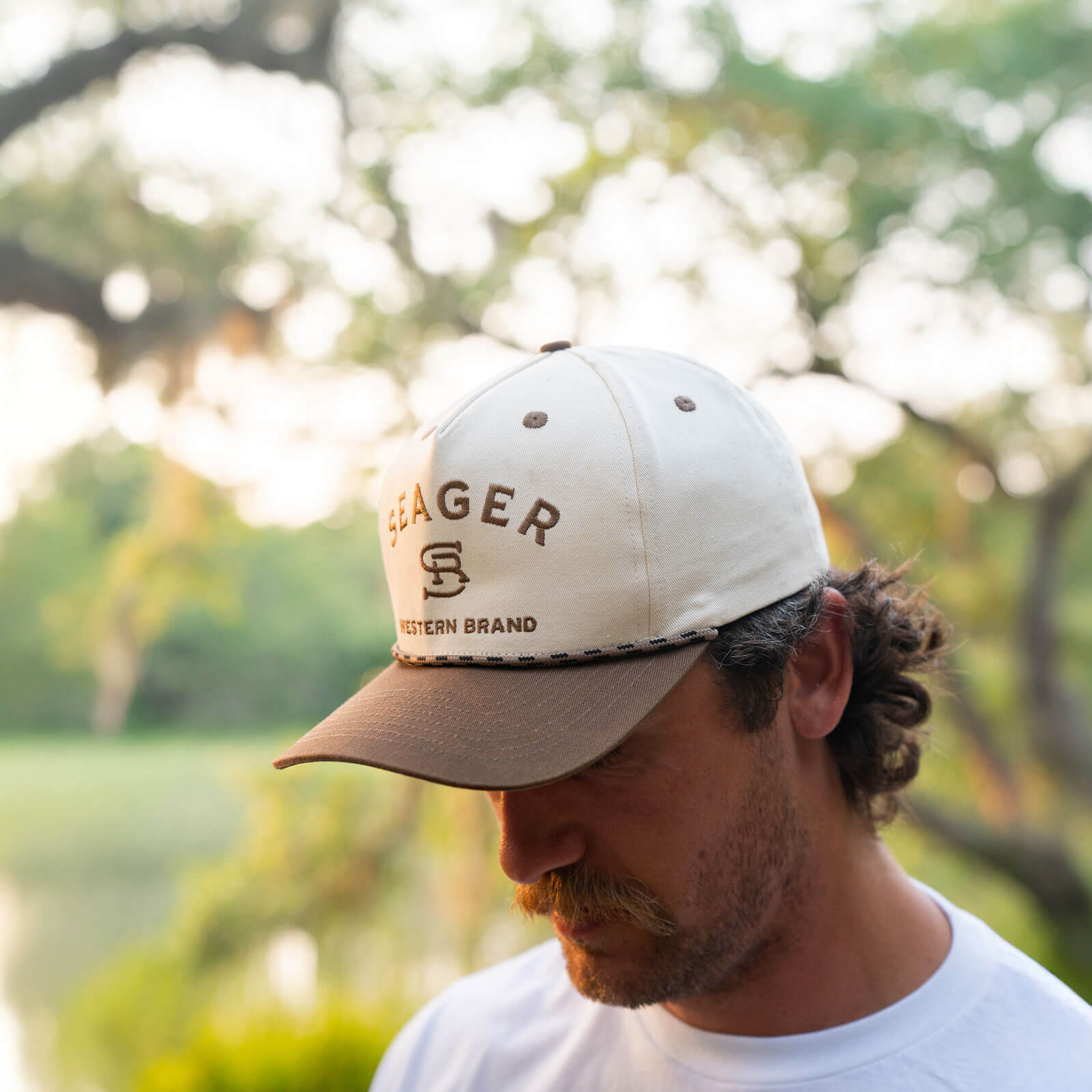 Branded Snapback Cream/Brown - Image 6