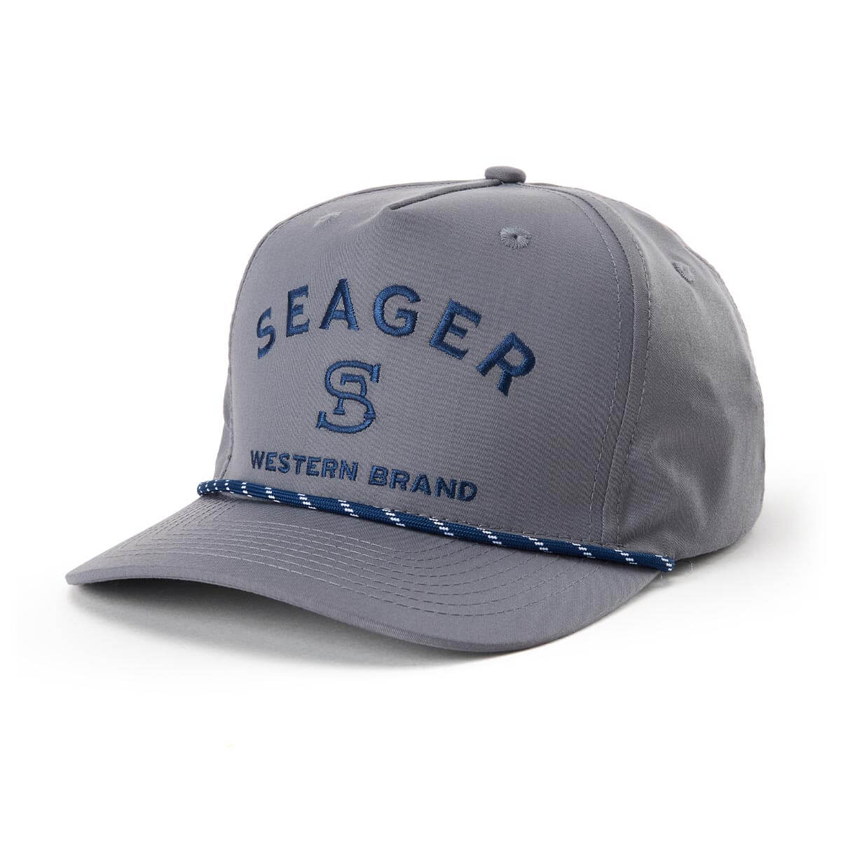 Branded Snapback Faded Denim