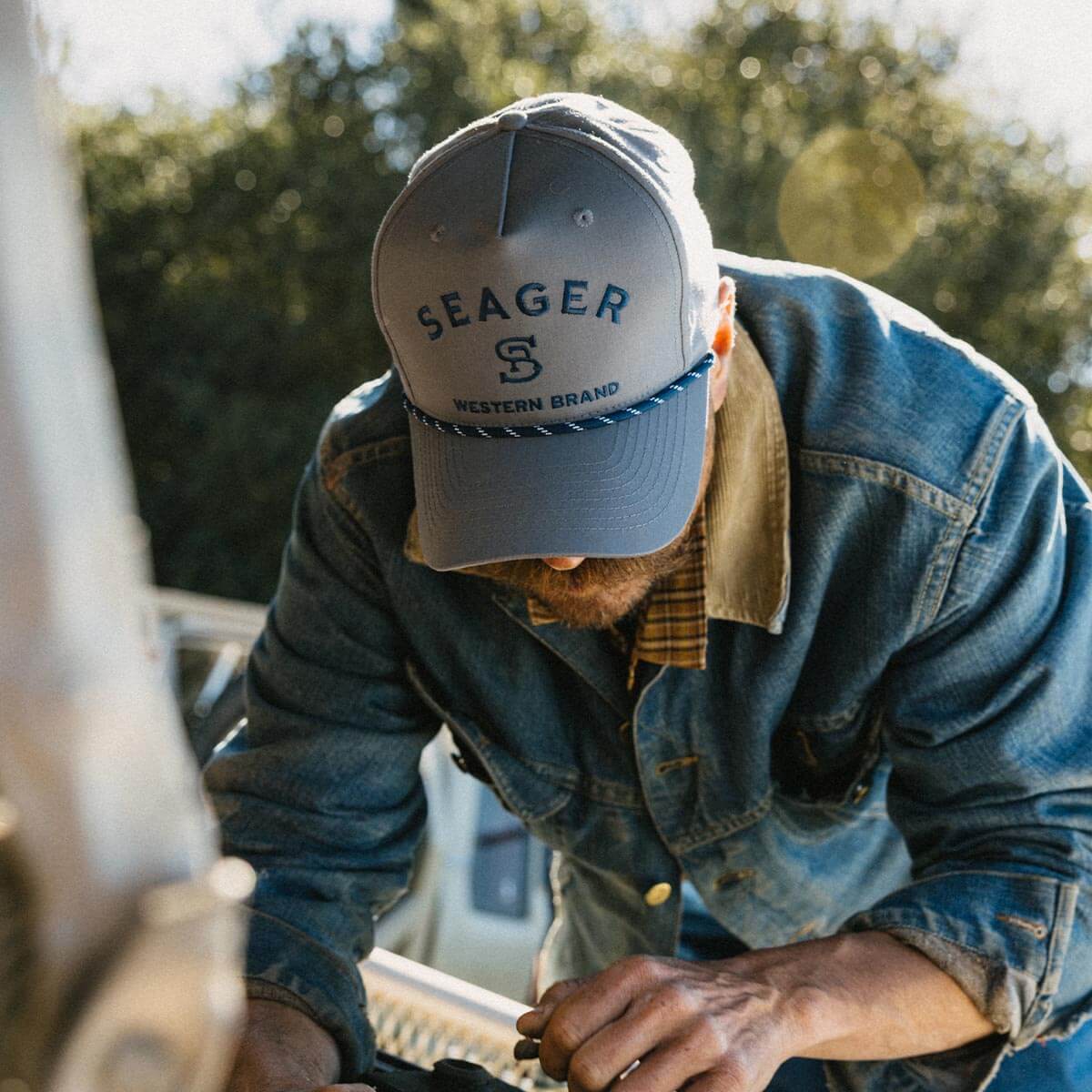 Branded Snapback Faded Denim - Image 3