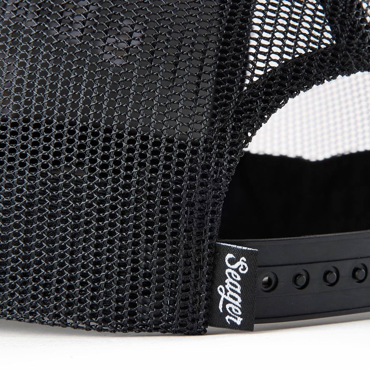 Branded Trucker Snapback Black - Image 5