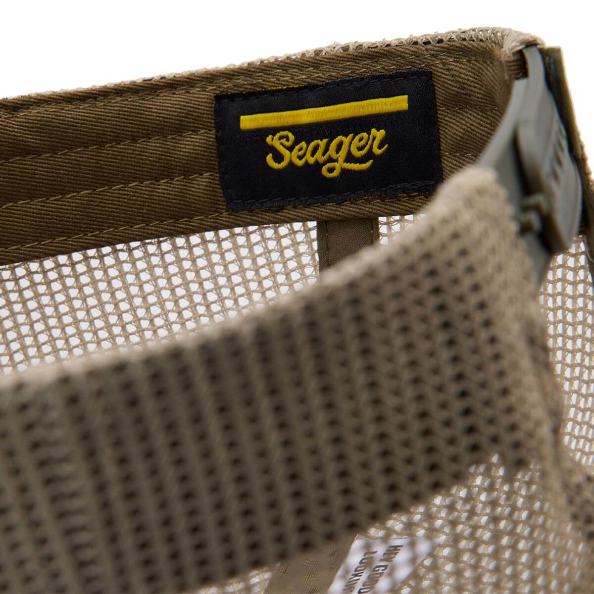Branded Waxed Canvas Trucker Snapback Green - Image 5