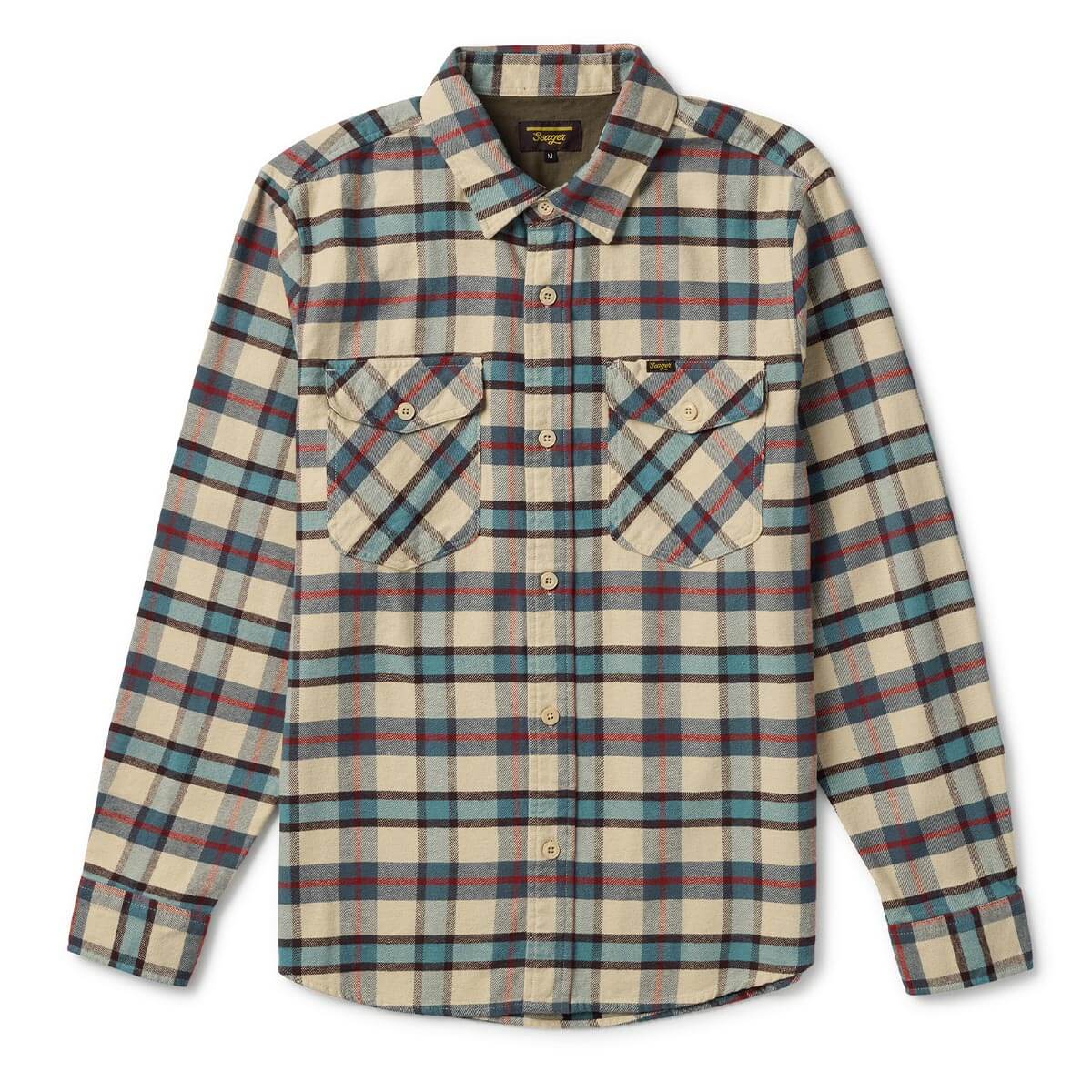 Calico Flannel Cream/Plaid