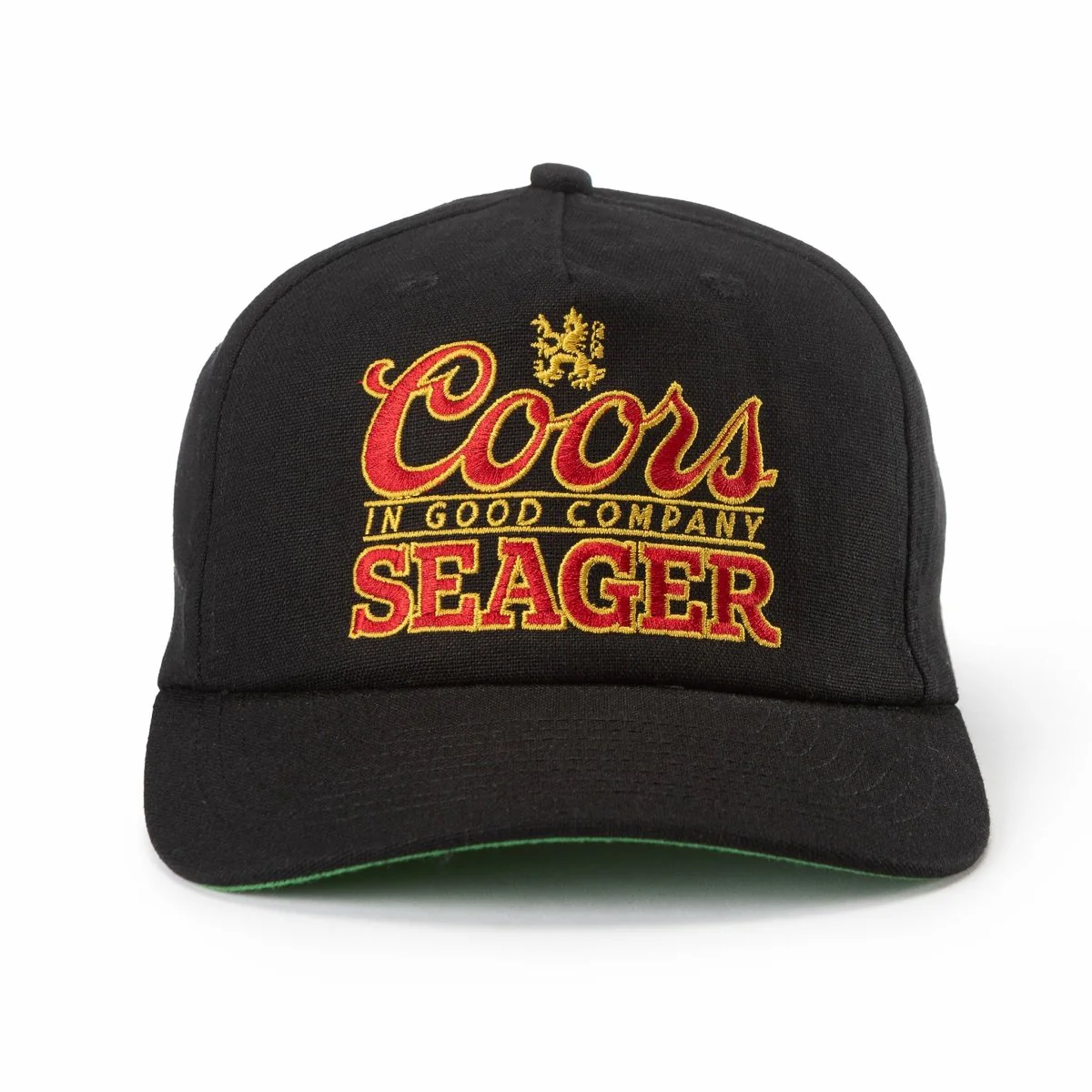 SEAGER X COORS BANQUET BRAND HEMP SNAPBACK BLACK - Image 2