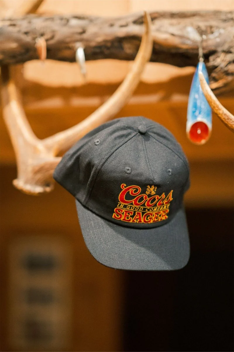 SEAGER X COORS BANQUET BRAND HEMP SNAPBACK BLACK - Image 7