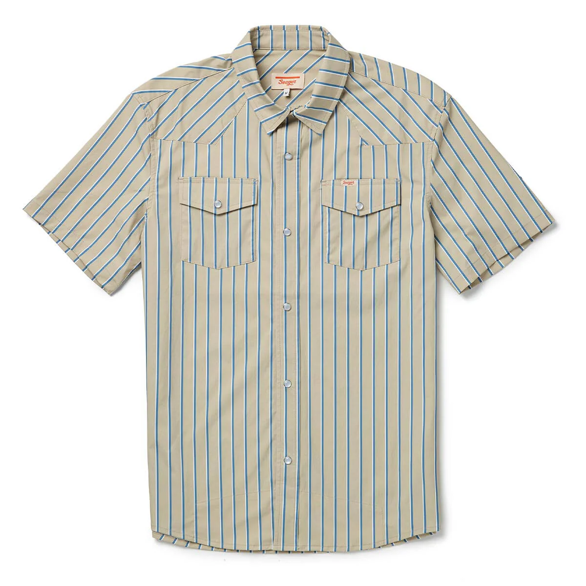 El Ranchero S/S UV Shirt Tidal Foam Stripe