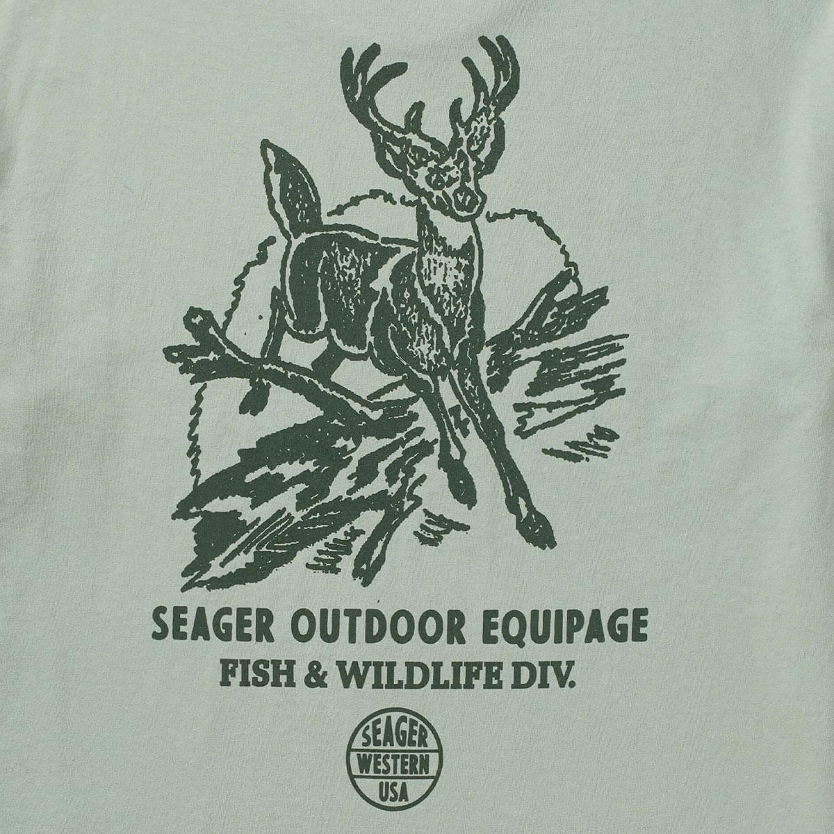 F&W Division Premium Tee Pigment Moss - Image 4