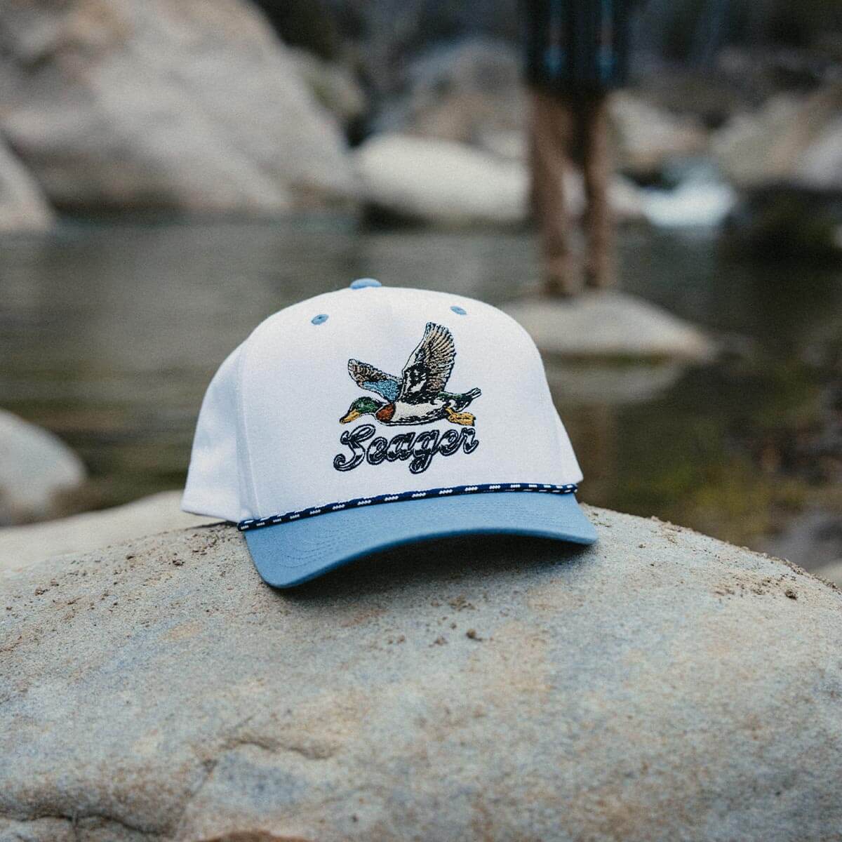 Greenhead Snapback White/Blue - Image 3
