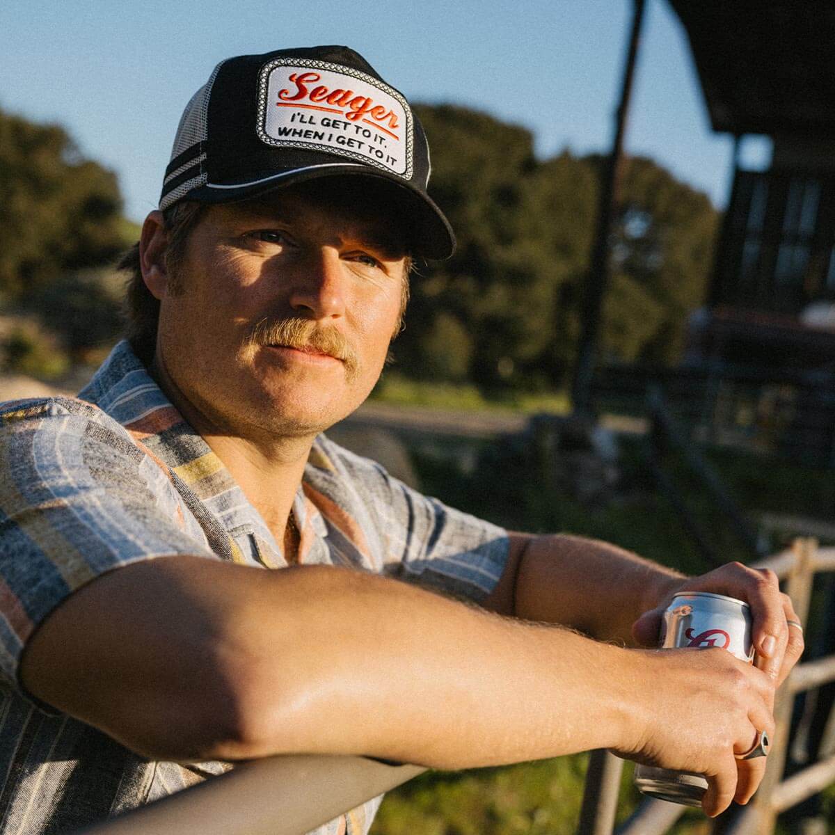 High Noon Trucker Snapback Black/Cream - Image 7