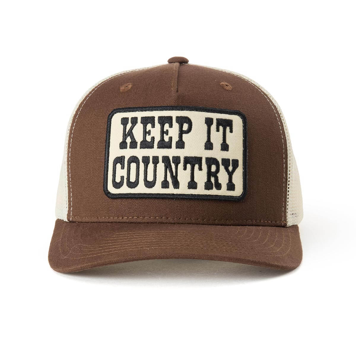 Keep It Country Trucker Snapback Brown/Cream - Image 2