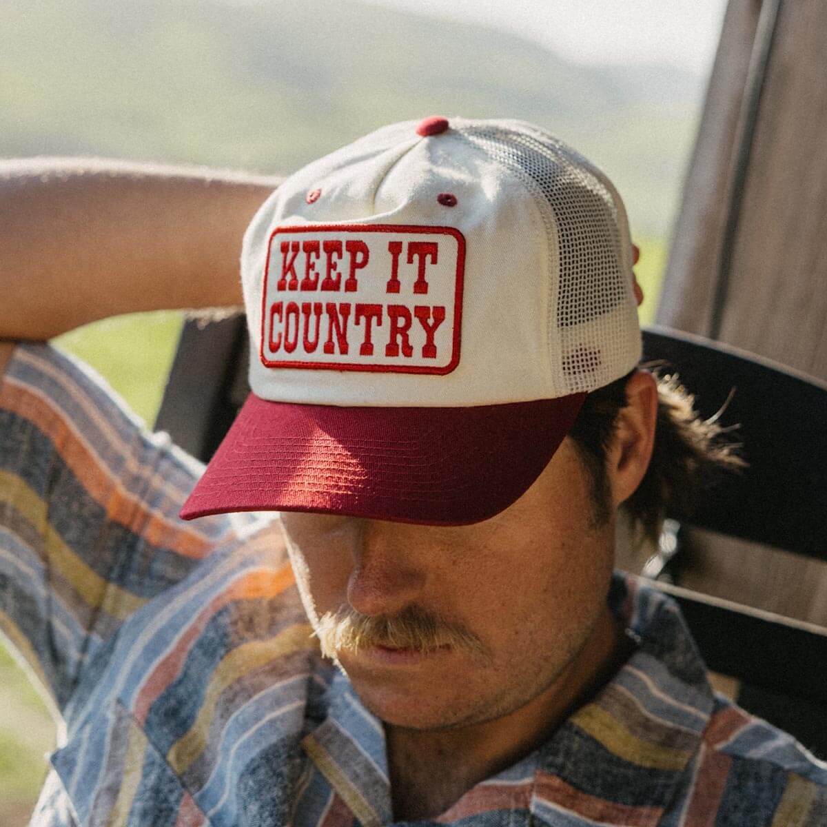 Keep It Country Trucker Snapback Cream/Red - Image 3