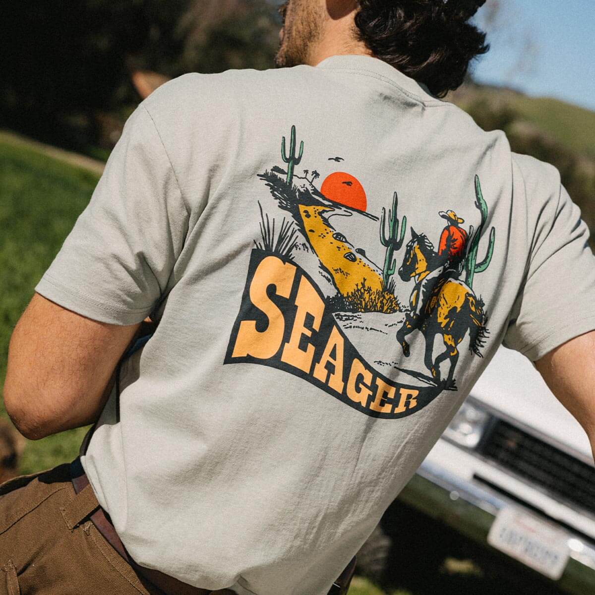 Long Ride Tee Desert Green - Image 3