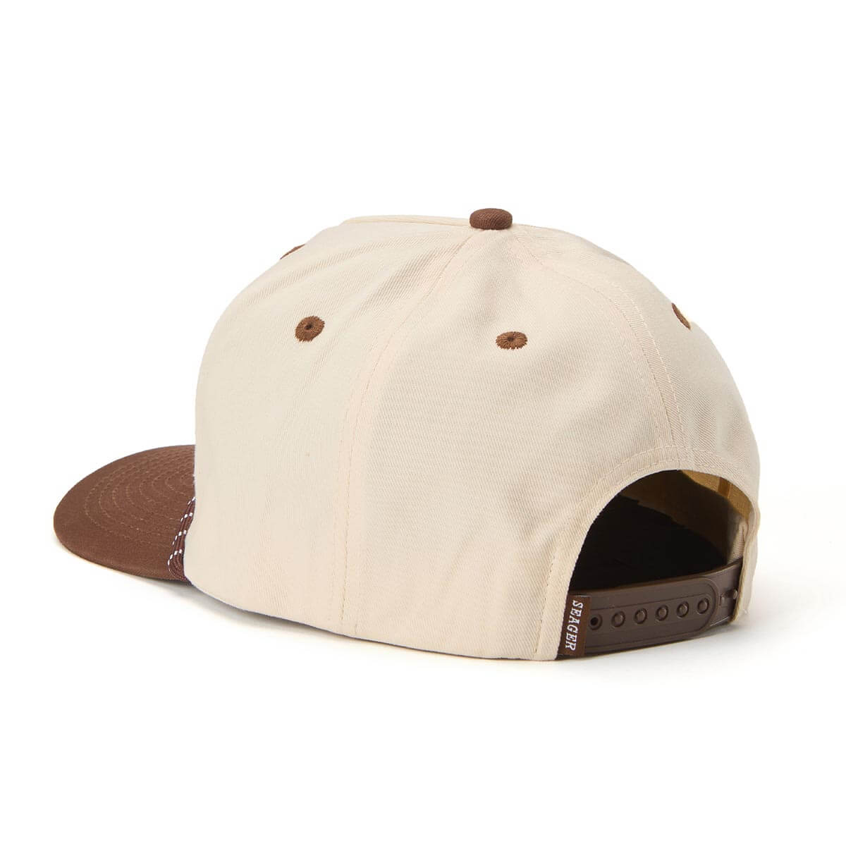 Los Rios Canvas Snapback Cream/Brown - Image 4