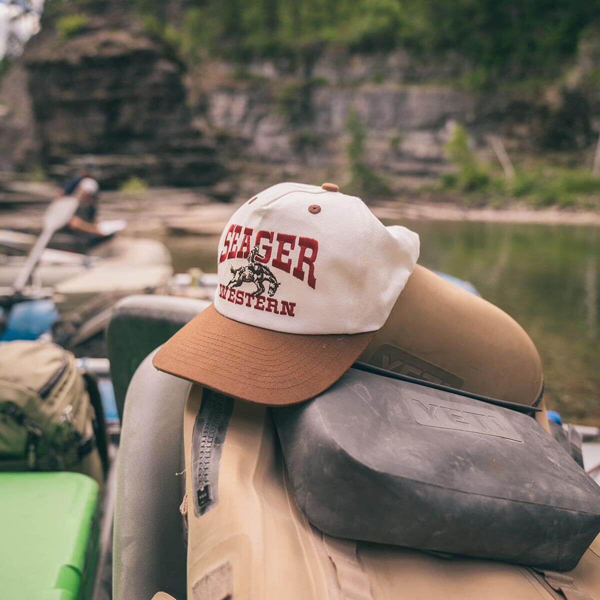 Rodeo Snapback Cream/Brown - Image 7