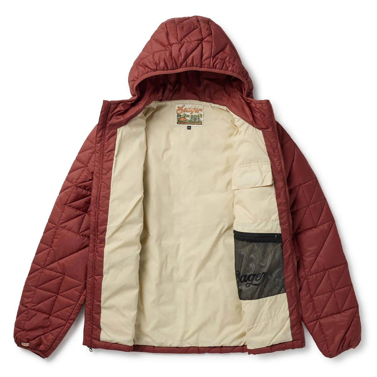 Ruff & Tuff Puff Jacket Red Rock - Image 4