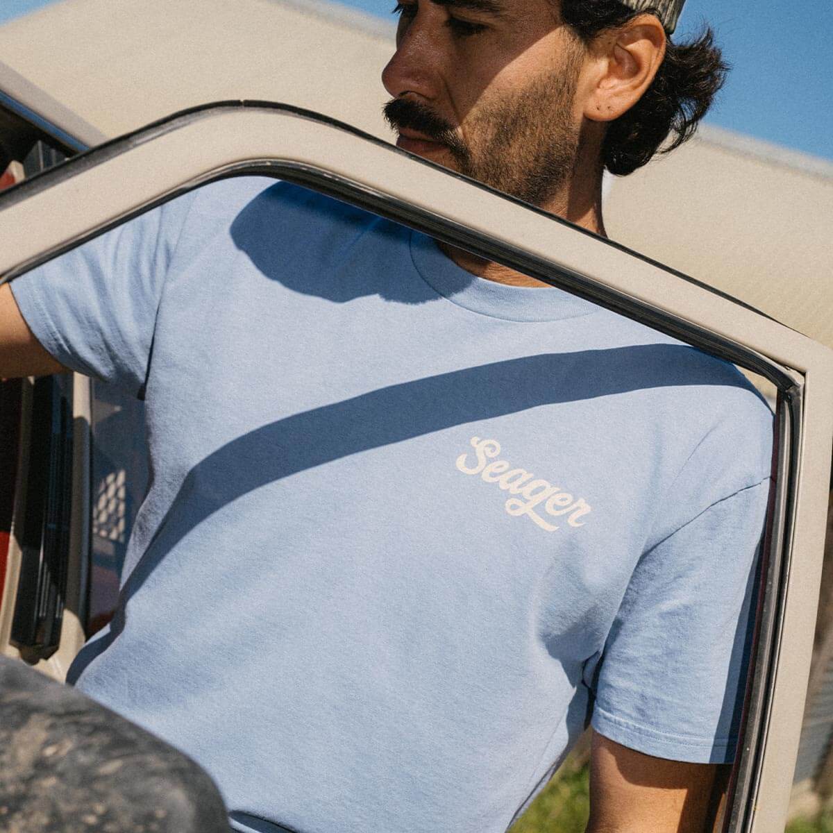 Russ Tee Faded Denim - Image 3