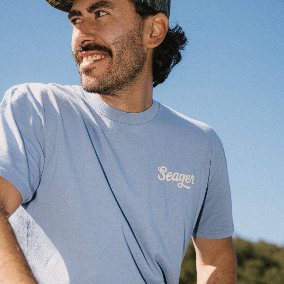 Russ Tee Faded Denim - Image 5