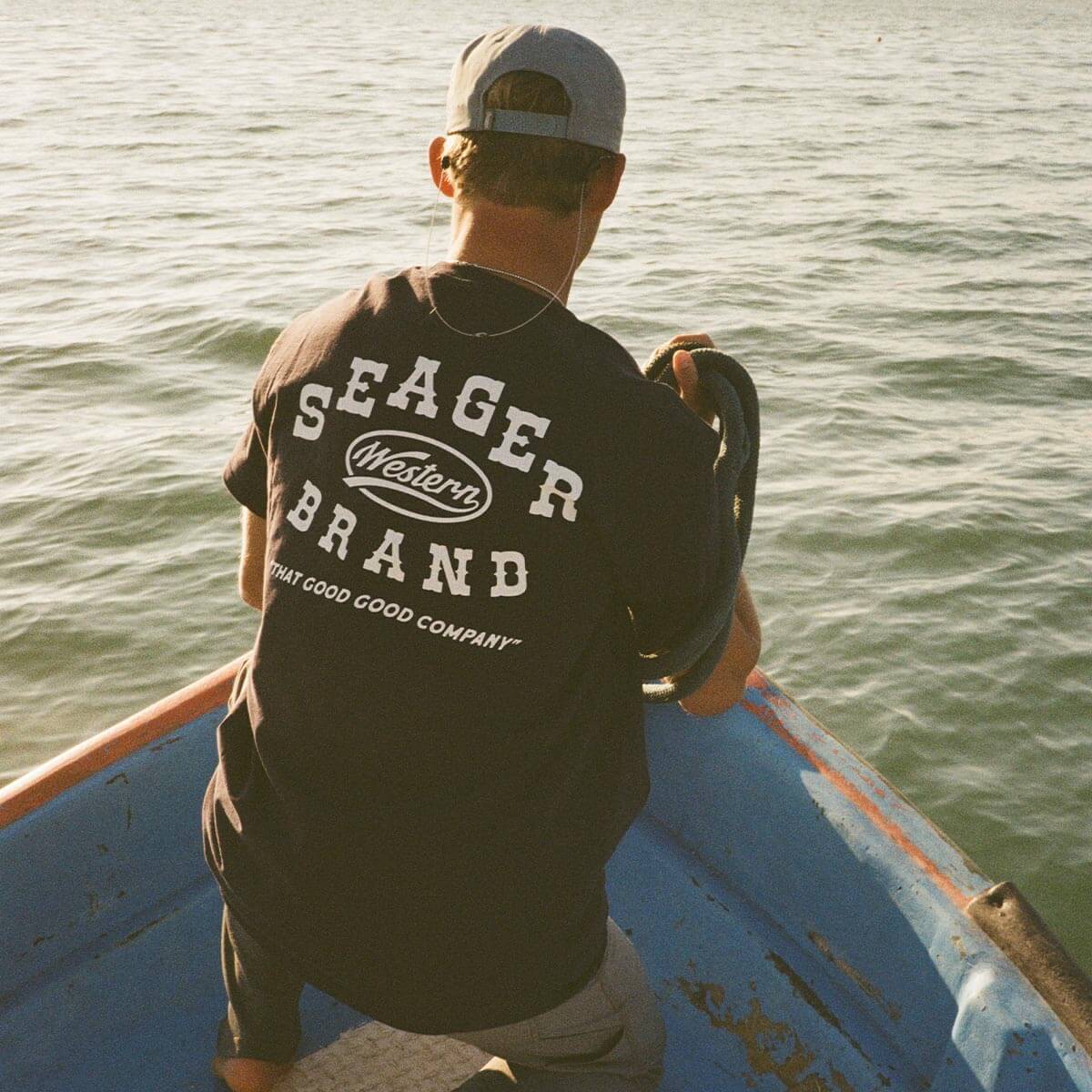 Saloon Tee Navy - Image 3