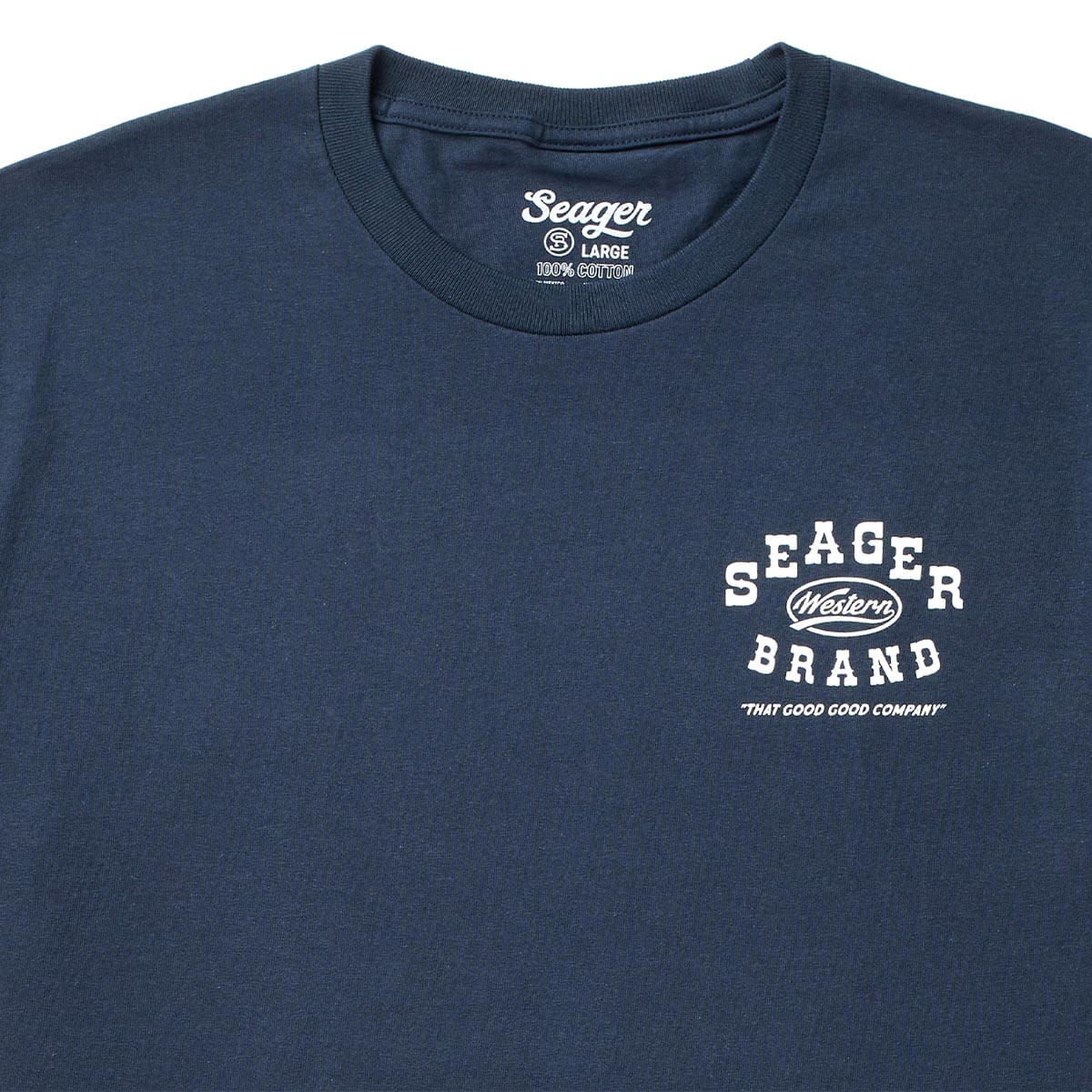 Saloon Tee Navy - Image 5