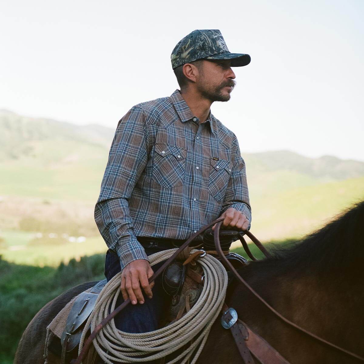Sawtoof L/S Shirt Faded Navy Plaid - Image 2