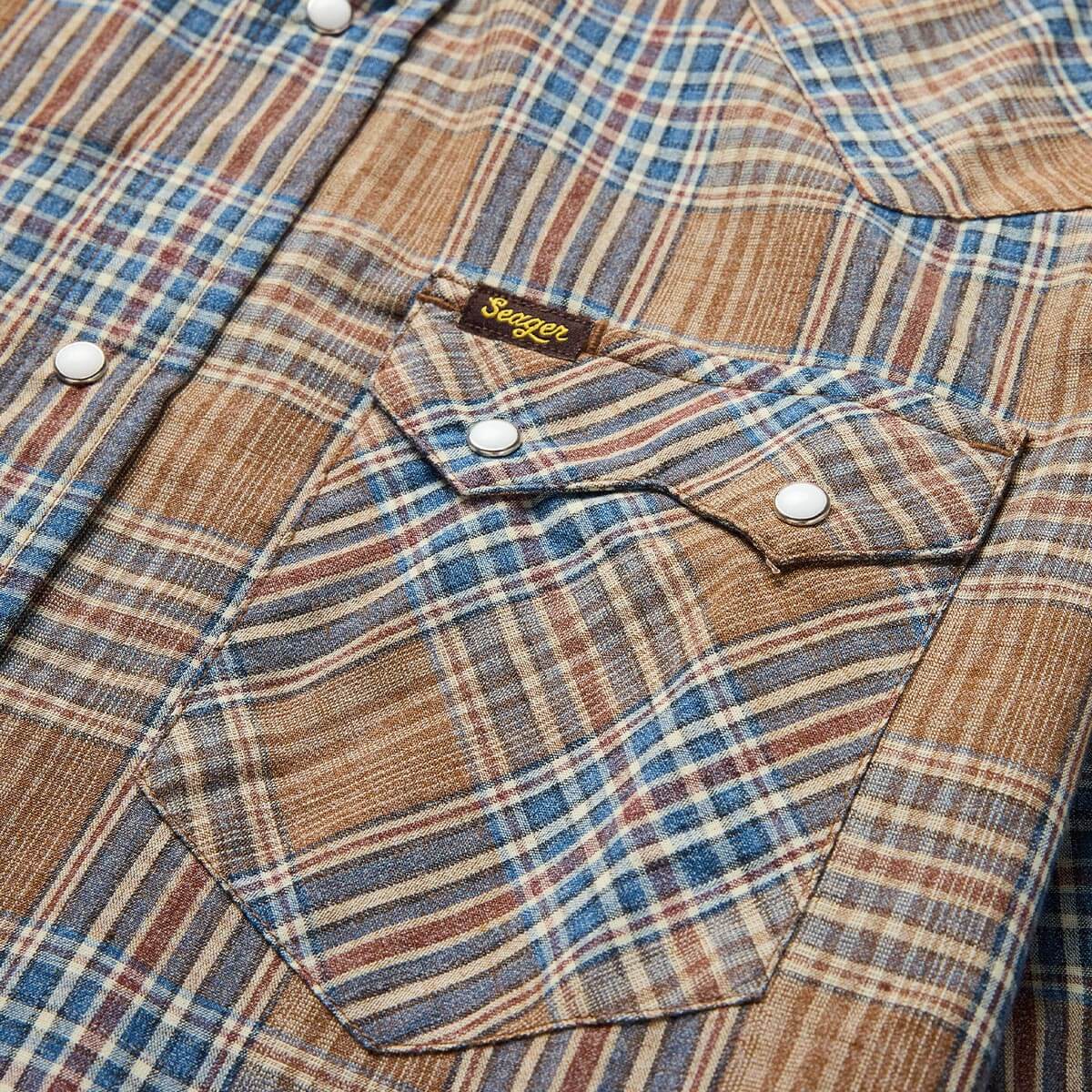 Sawtoof L/S Shirt Faded Navy Plaid - Image 7
