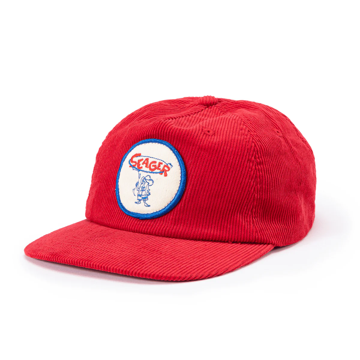 Seager x Birdwell Corduroy Snapback Red