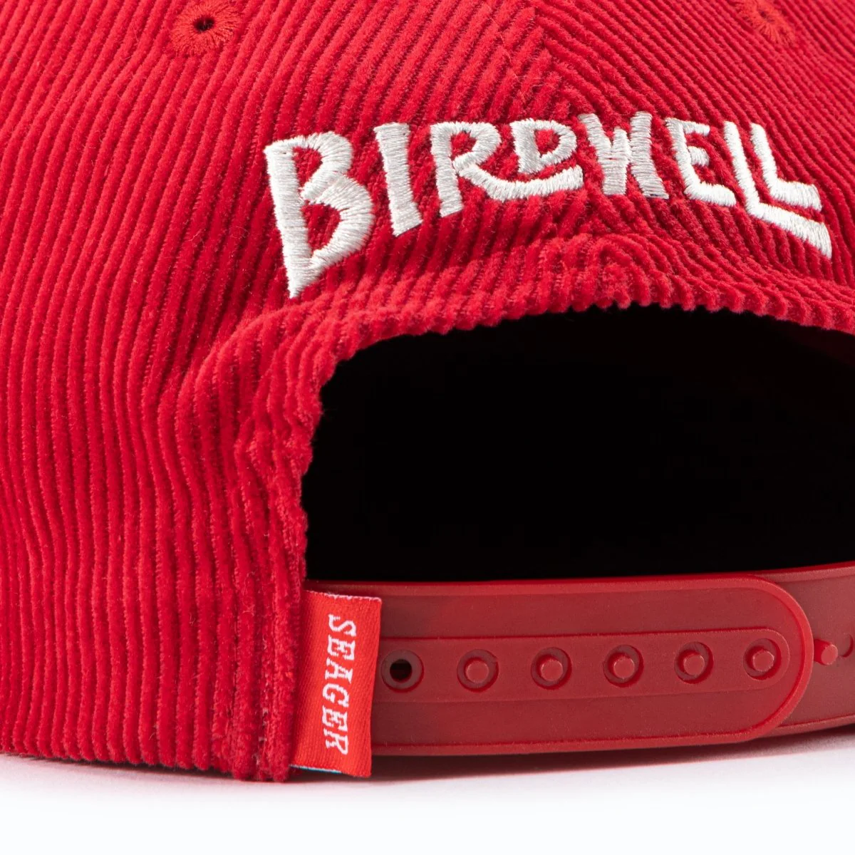 Seager x Birdwell Corduroy Snapback Red - Image 4