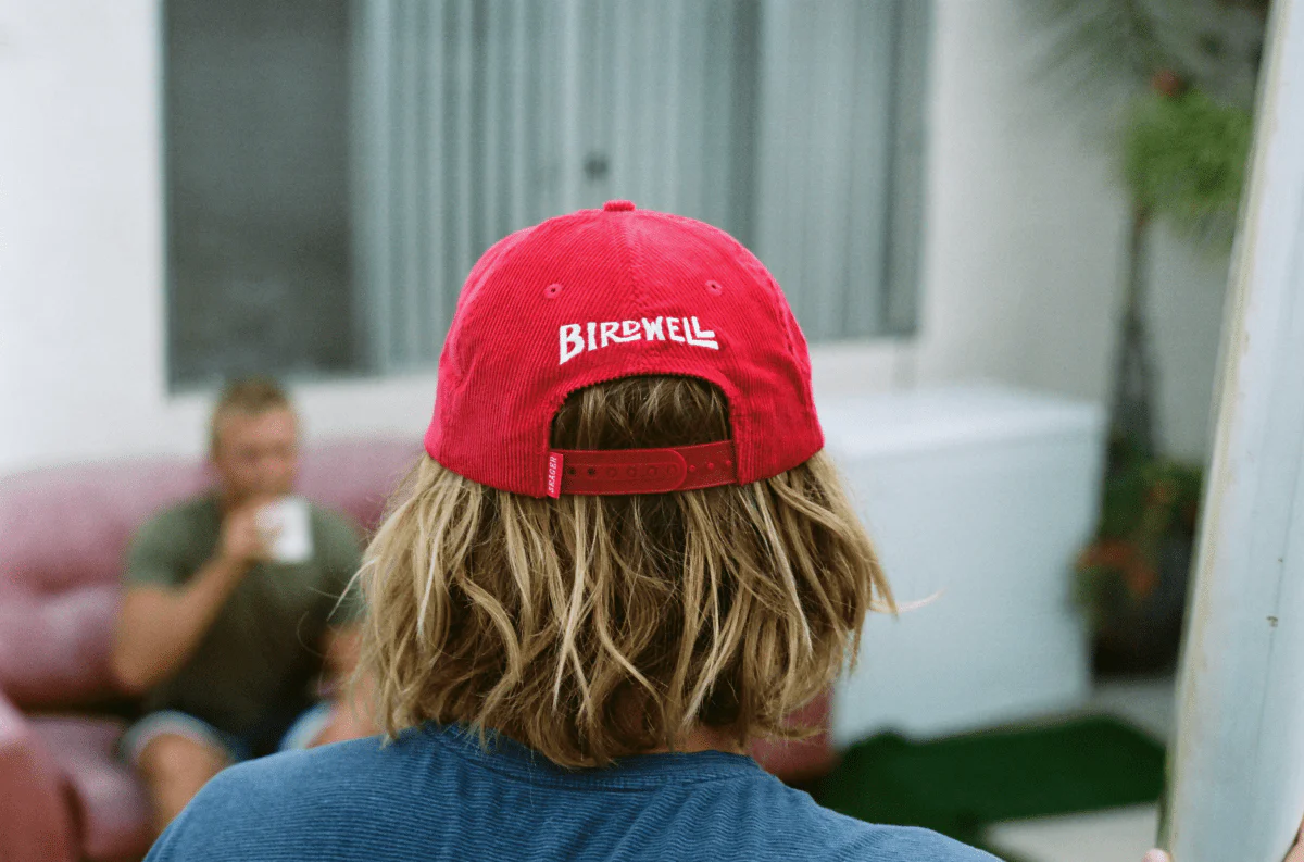 Seager x Birdwell Corduroy Snapback Red - Image 7