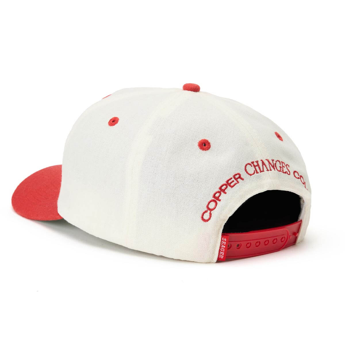 Seager x Caamp 2025 Hemp Snapback Cream/Red - Image 3