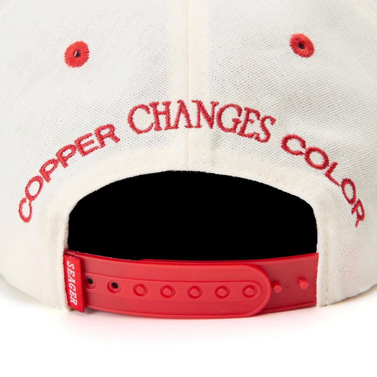 Seager x Caamp 2025 Hemp Snapback Cream/Red - Image 4