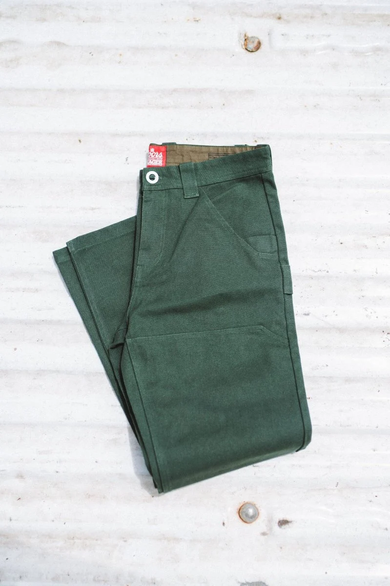 Seager x Coors Banquet Bison Double Knee Pant Pine Green - Image 2