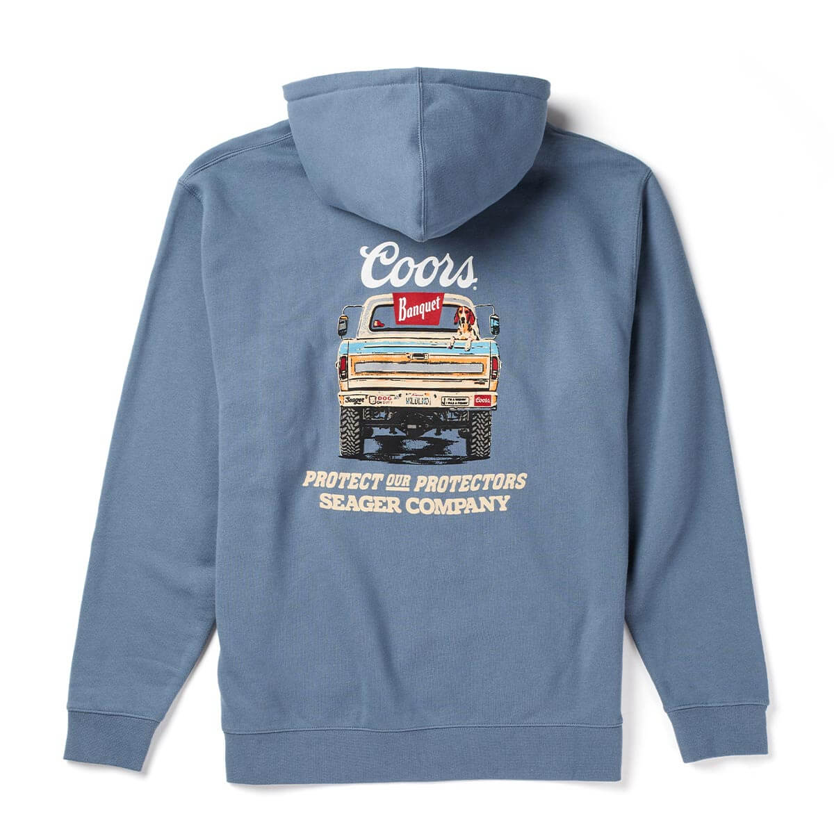 Seager x Coors Banquet Bumper Hoodie Steel Blue