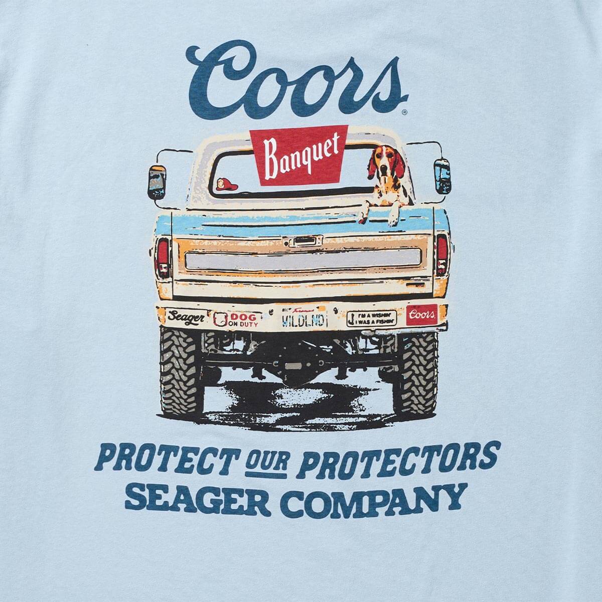 Seager x Coors Banquet Bumper Tee Blue - Image 3