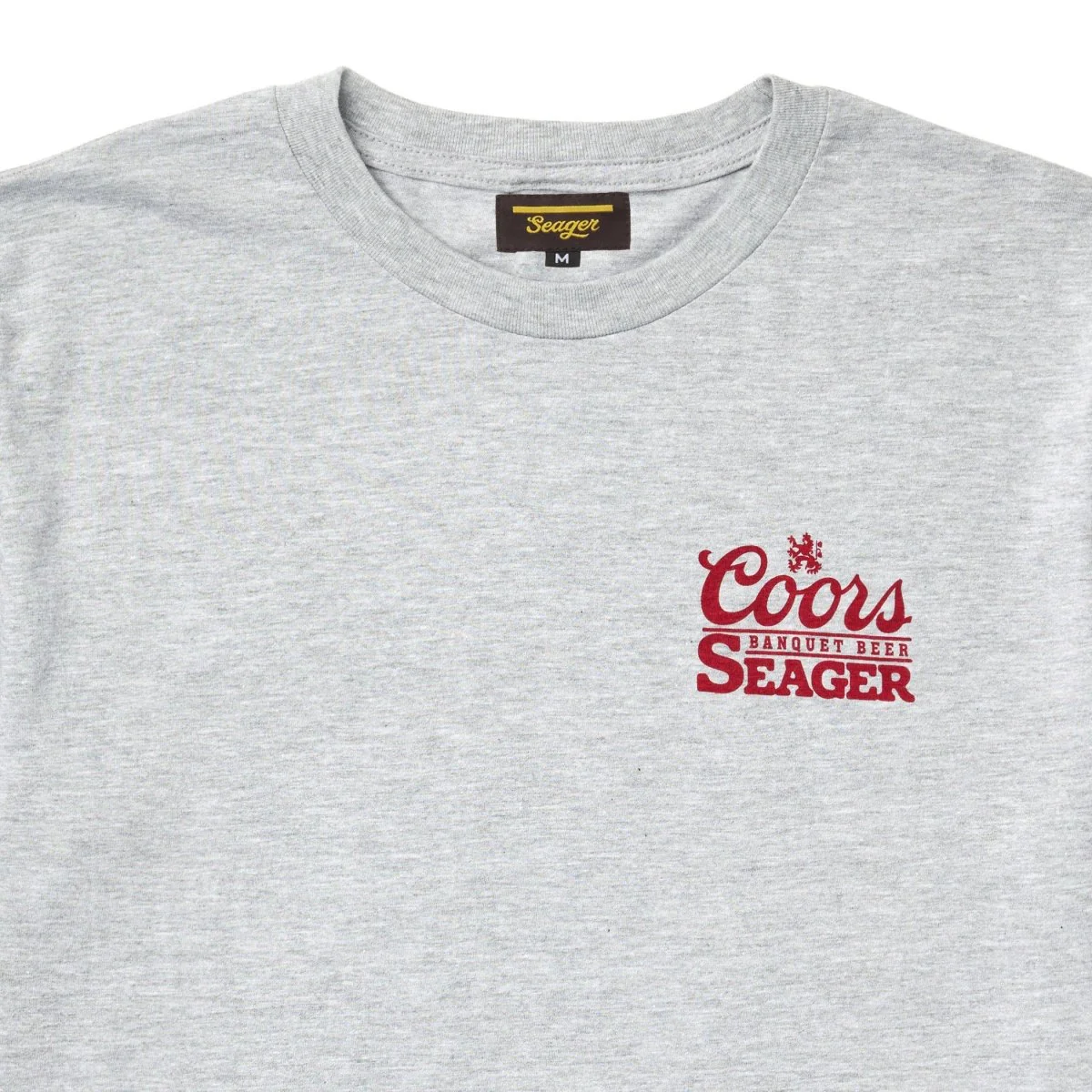 Seager x Coors Banquet Bumper Tee Heather Grey - Image 4