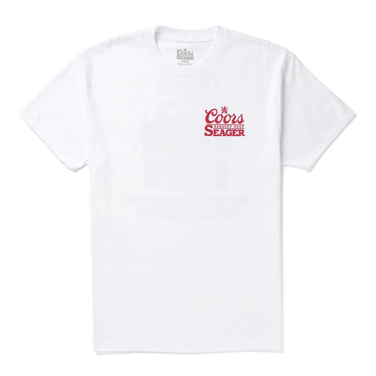 Seager x Coors Banquet Bumper Tee White - Image 2