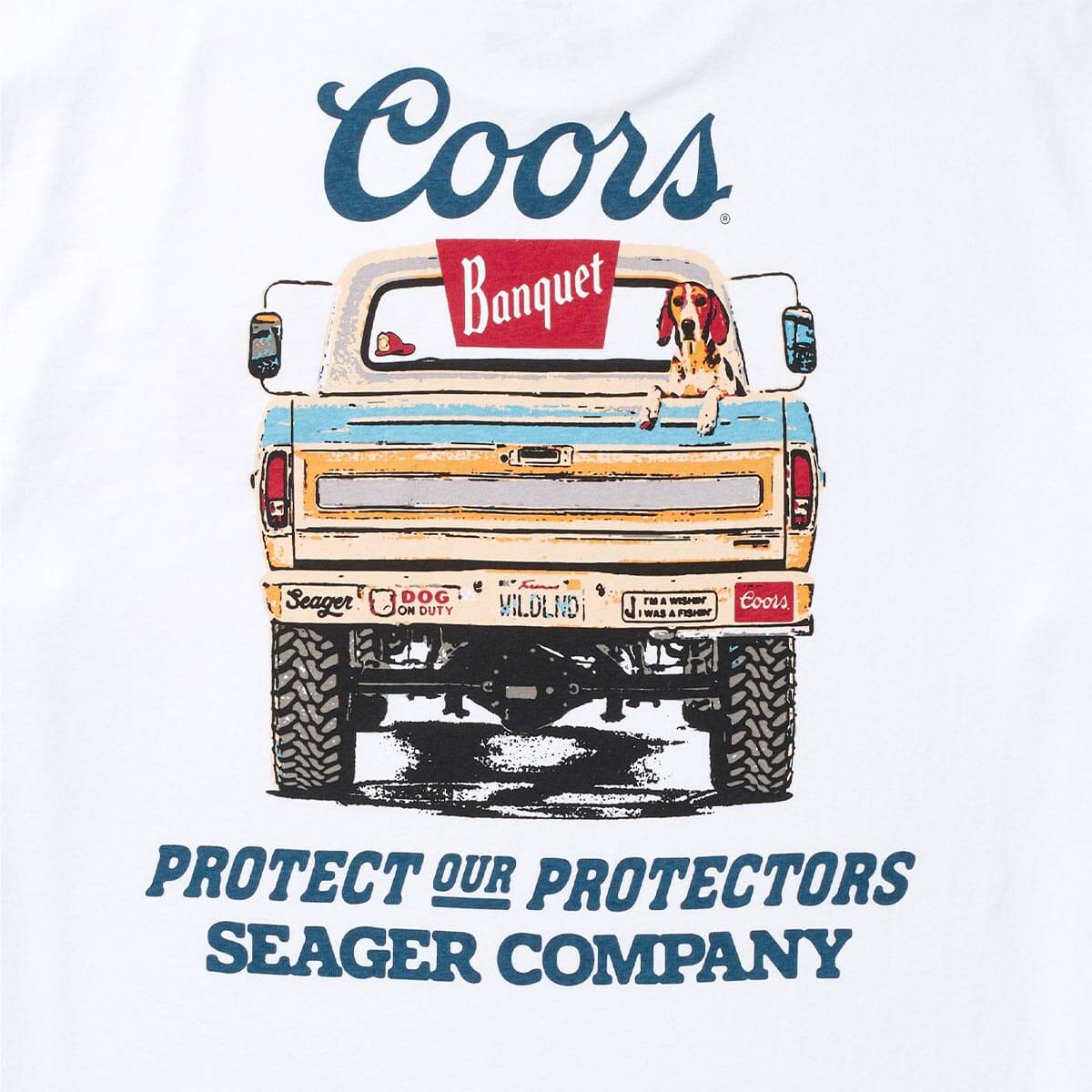 Seager x Coors Banquet Bumper Tee White - Image 3