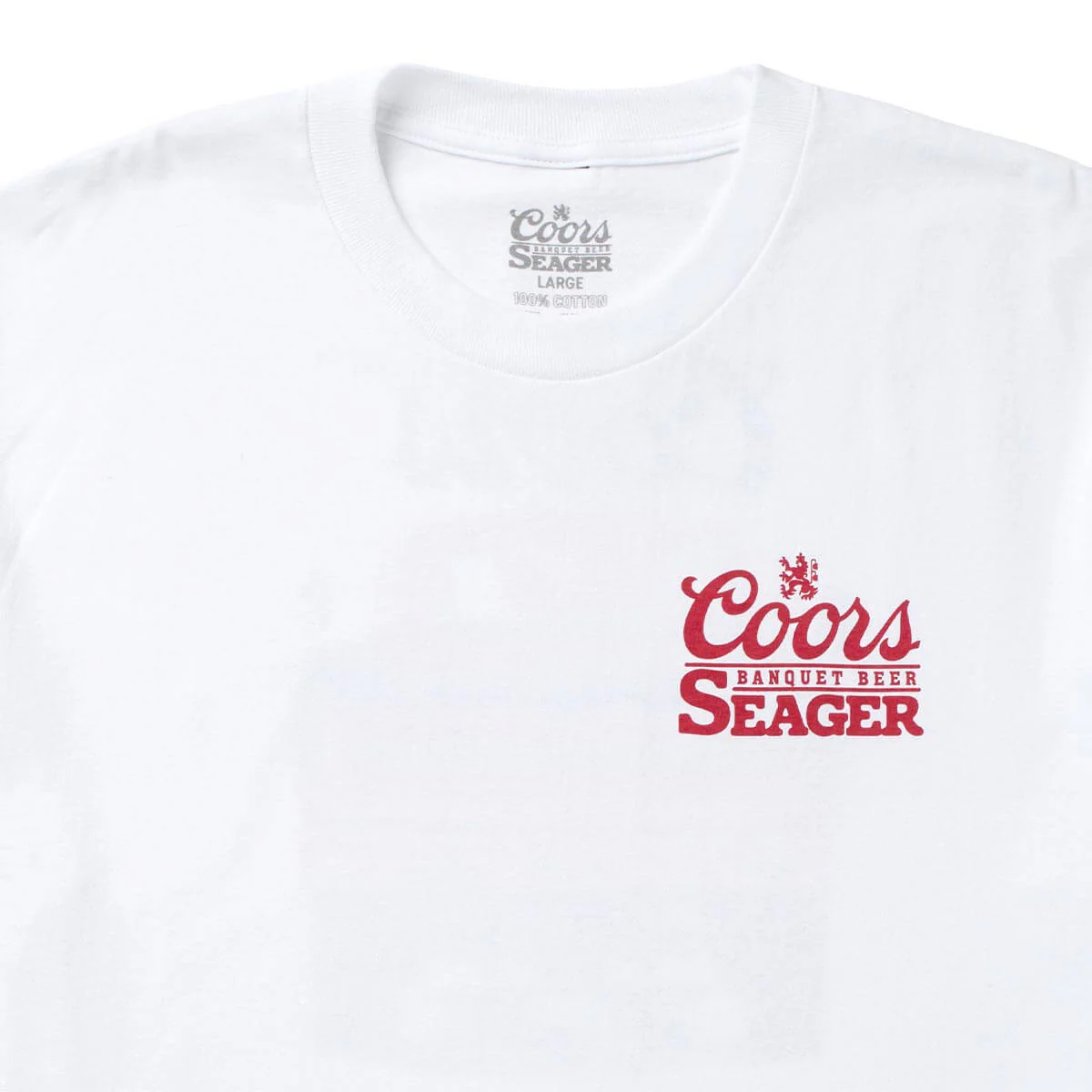Seager x Coors Banquet Bumper Tee White - Image 4
