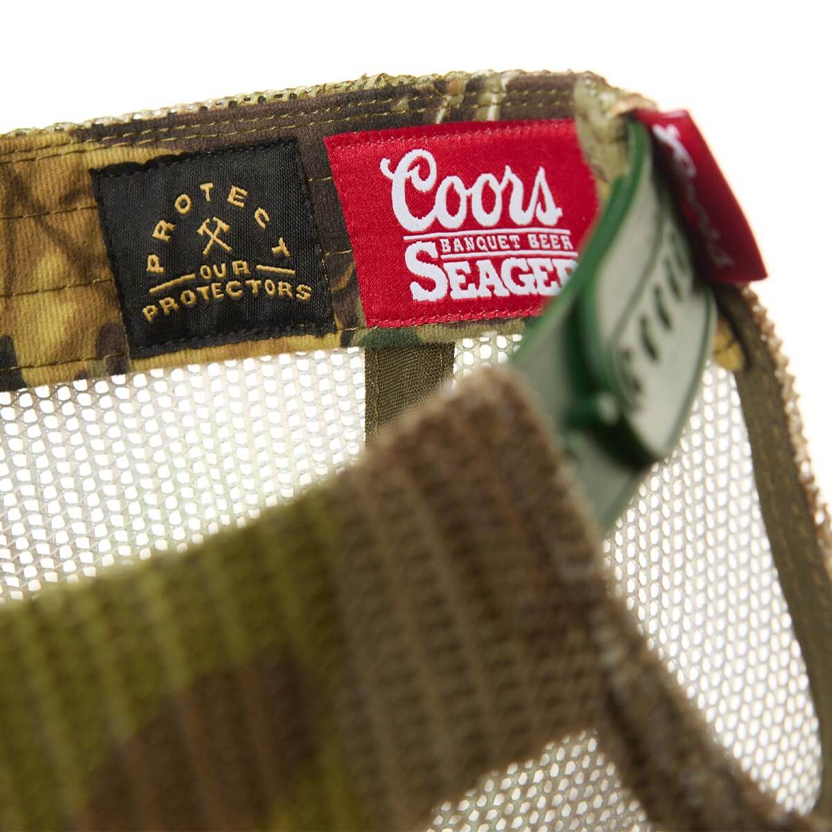 Seager x Coors Banquet Helo Trucker Snapback Real Camo - Image 6