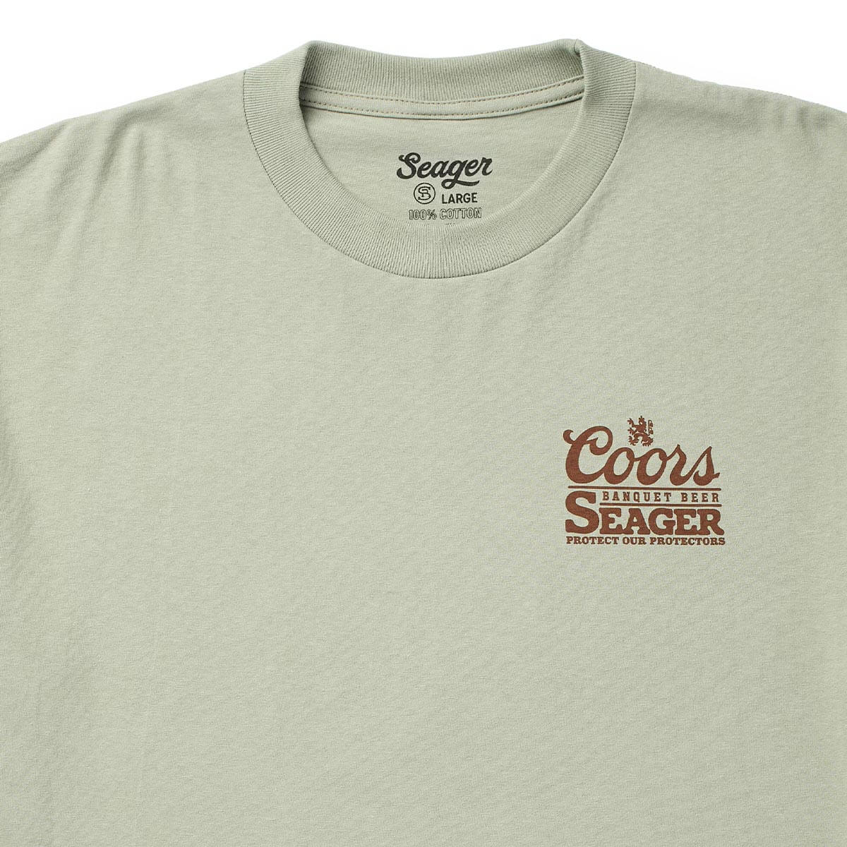 Seager x Coors Banquet Hotshots Tee Desert Green - Image 4