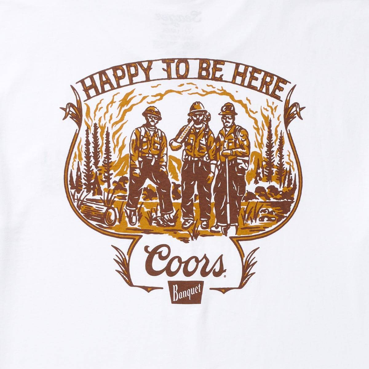 Seager x Coors Banquet Hotshots Tee White - Image 4